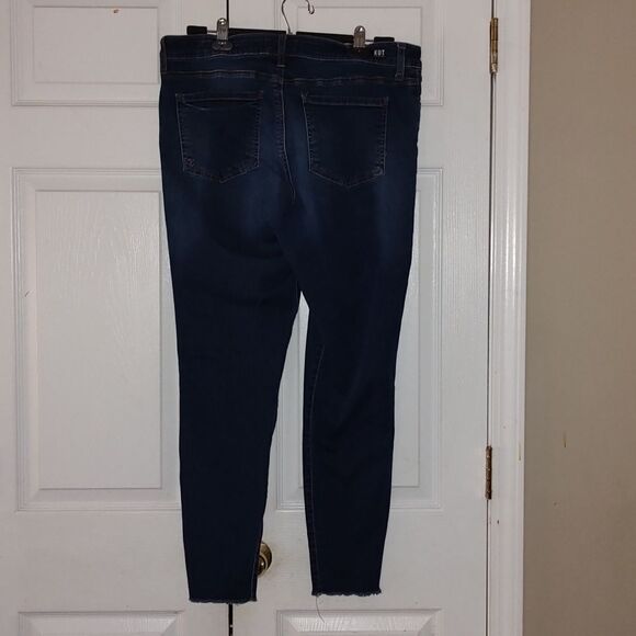 KUT from the Kloth Donna High Rise Ankle Skinny Jeans Sz 14 - Picture 4 of 10